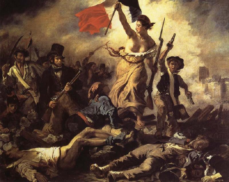 Eugene Delacroix The 28ste July De Freedom that the people leads china oil painting image